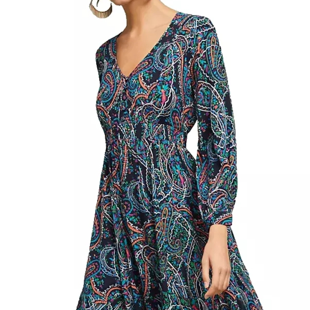 Maeve Paisley Print Dress